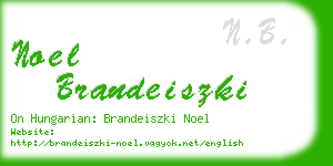 noel brandeiszki business card